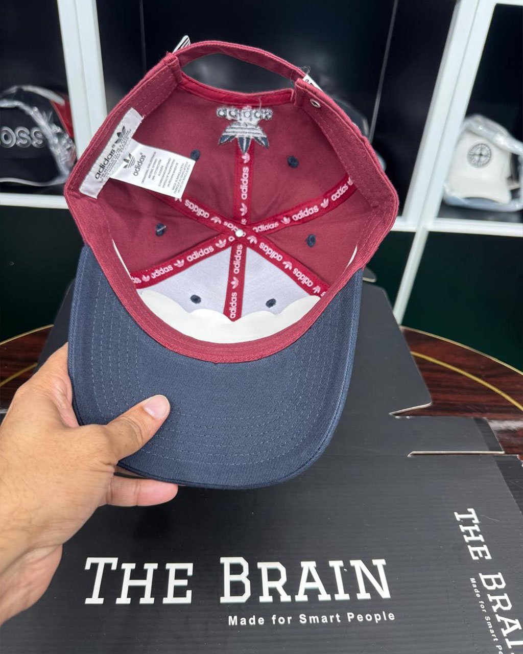 Adidas Contrast (Meroon & Navy blue)