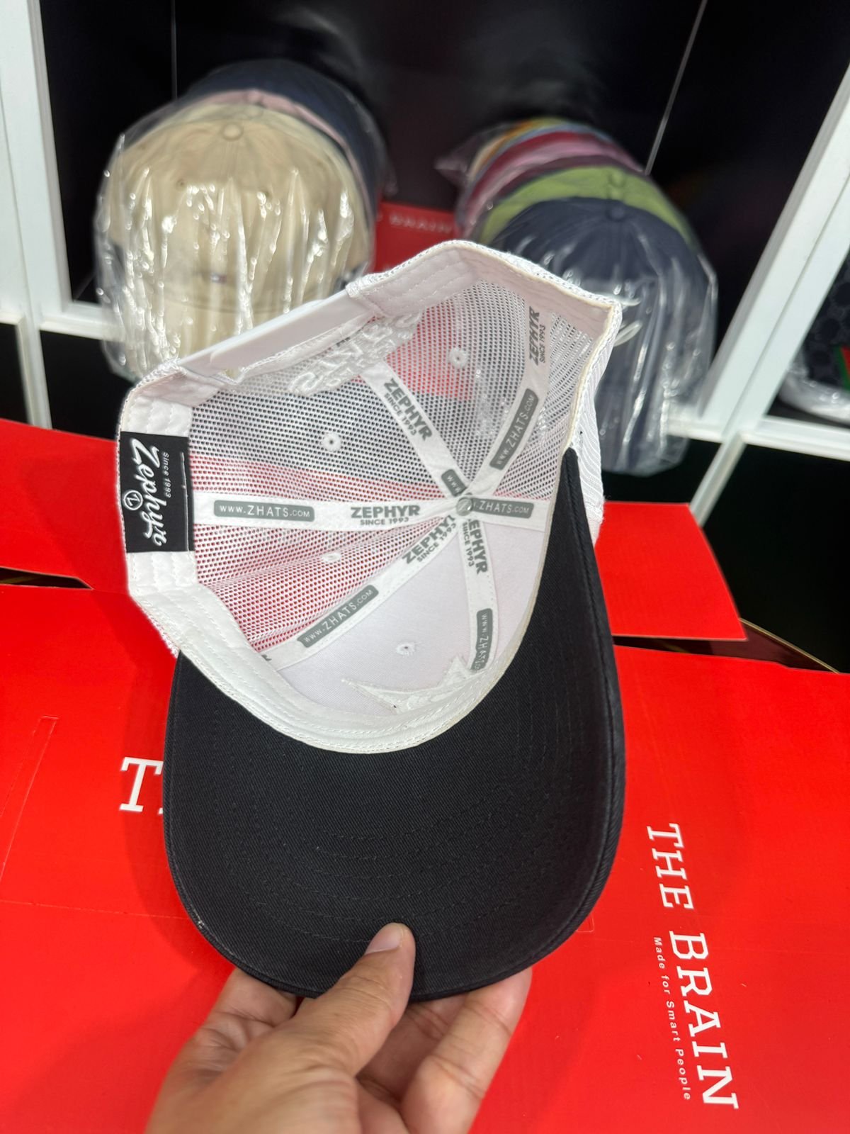 Detroit Red Wings Embroidered Trucker Cap (Mesh Snapback)