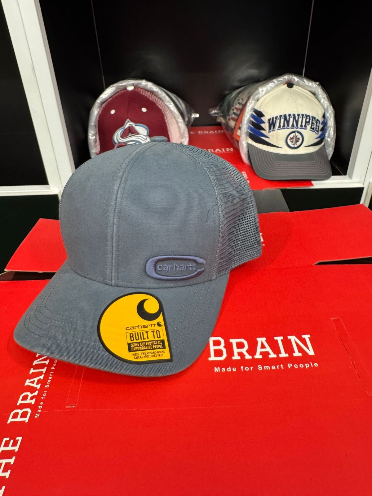 Carhartt Canvas Mesh-Back Snapback Cap (Embossed)