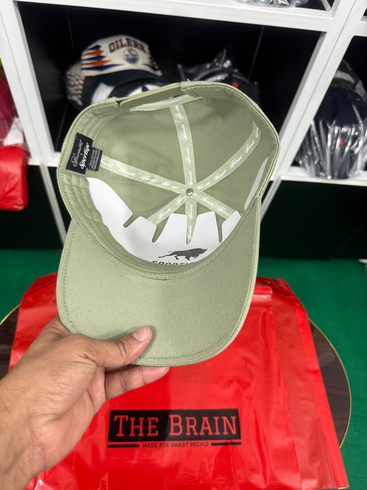 Banff Maple Leaf Embroidered Cap (Olive)