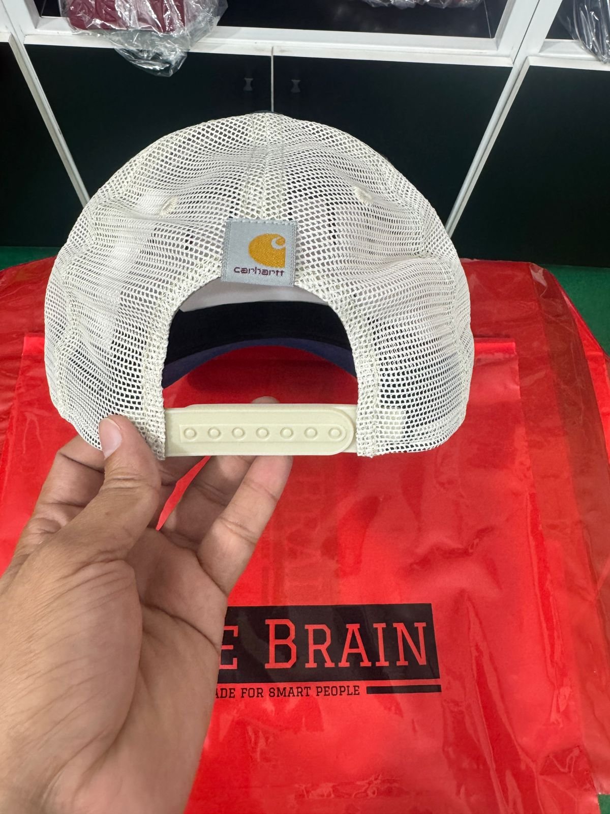 Carhartt Classic Mesh Trucker Cap (Blue/White)