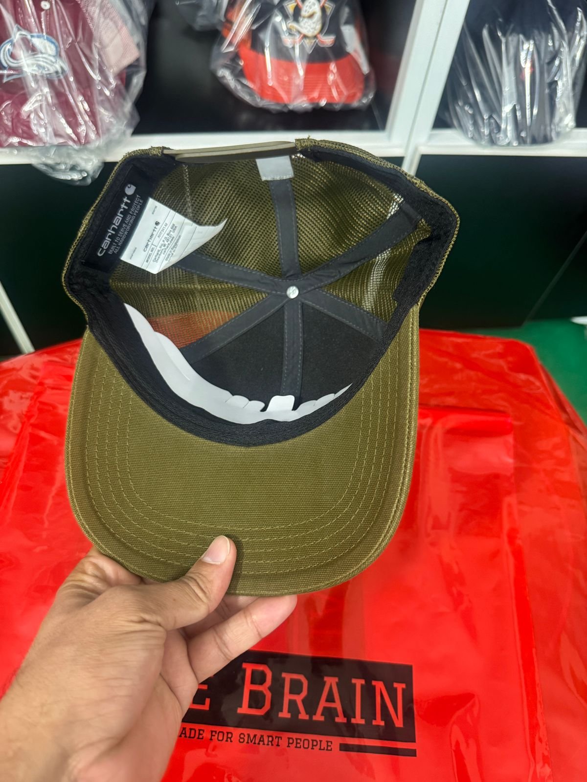 Carhartt Olive Mesh Back Trucker Cap