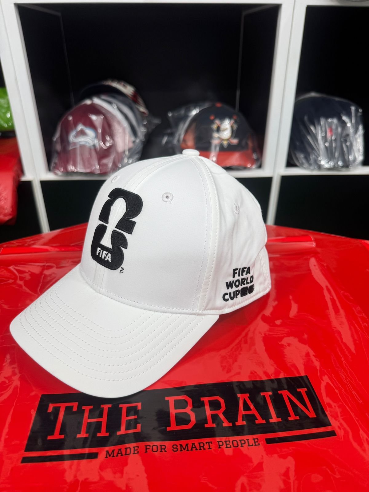 FIFA Trophy Logo Baseball Cap (White)