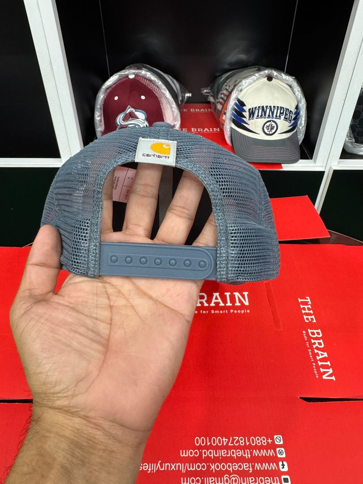 Carhartt Canvas Mesh-Back Snapback Cap (Embossed)