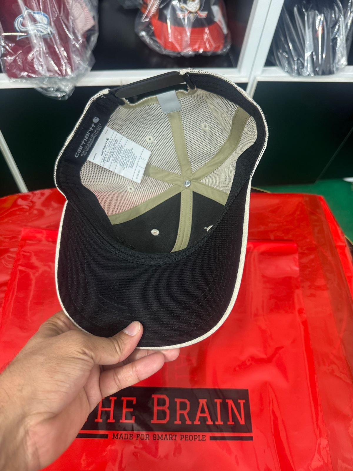 Carhartt Light Grey Mesh Back Trucker Cap