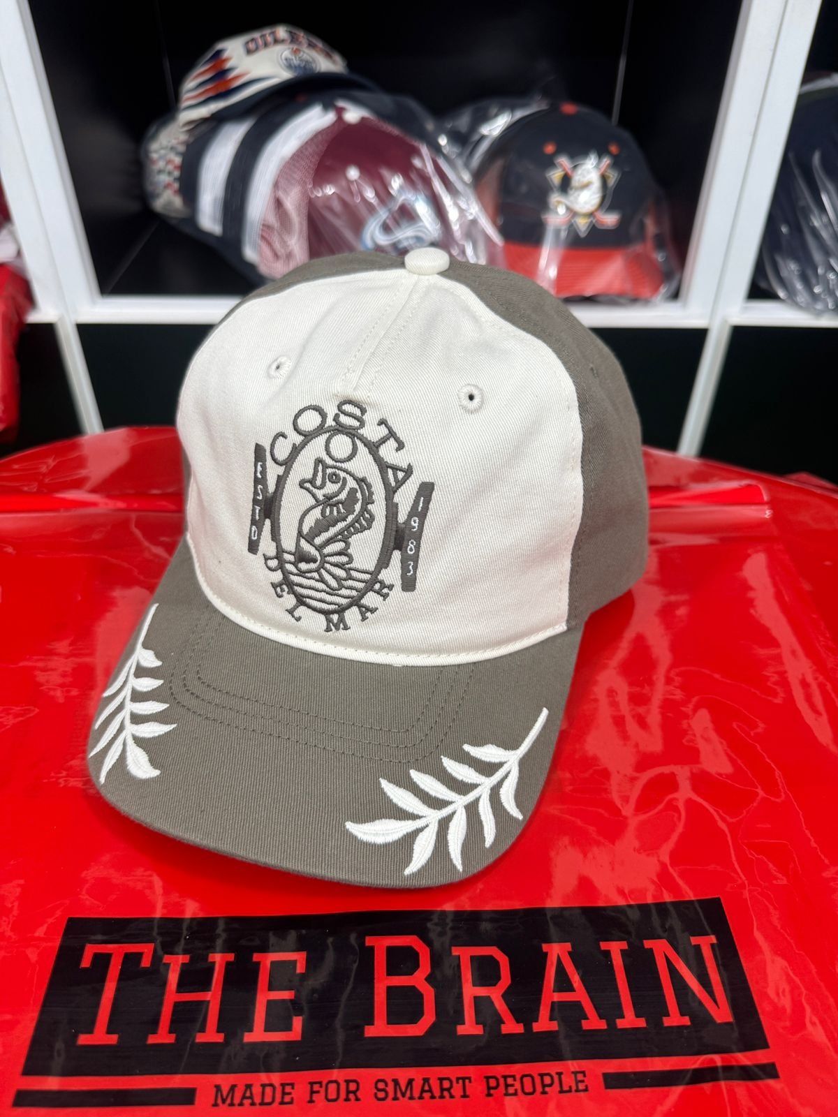 Costa “Since 1983” Leaf Embroidered Cap (White/Grey)