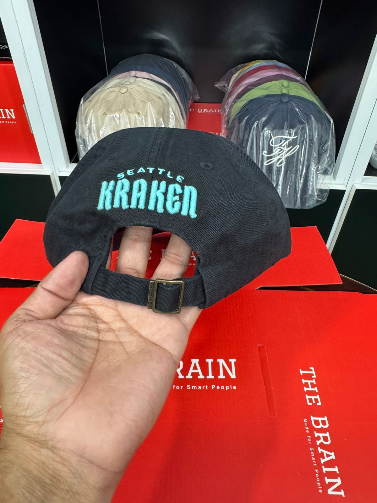 Seattle Kraken Embroidered Adjustable Baseball Cap (Dad Hat)