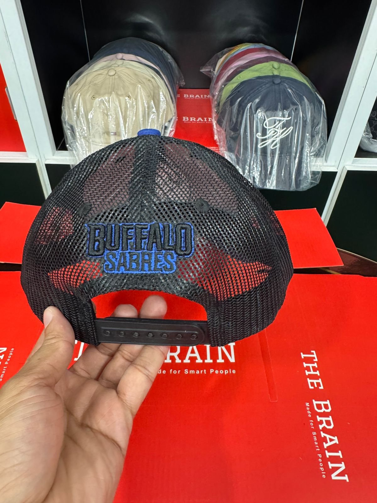 Buffalo Sabres Mesh Back Trucker Snapback Cap