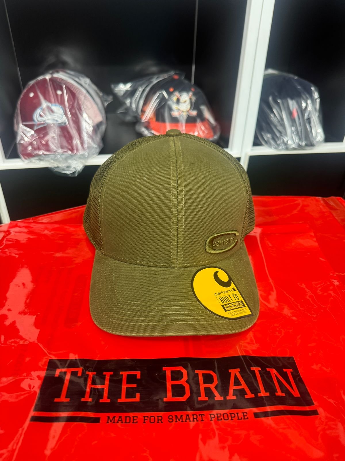 Carhartt Olive Mesh Back Trucker Cap