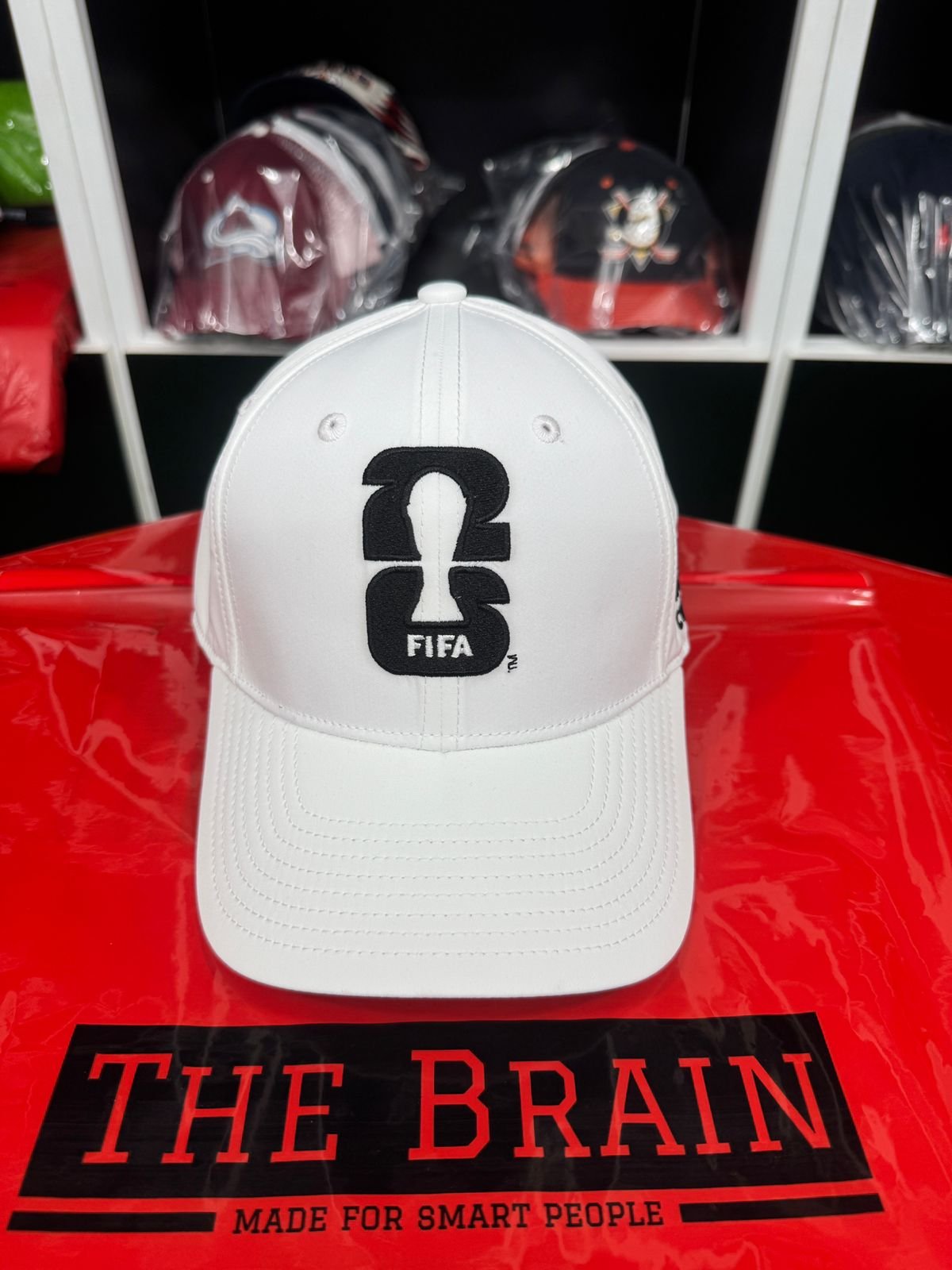 FIFA Trophy Logo Baseball Cap (White)