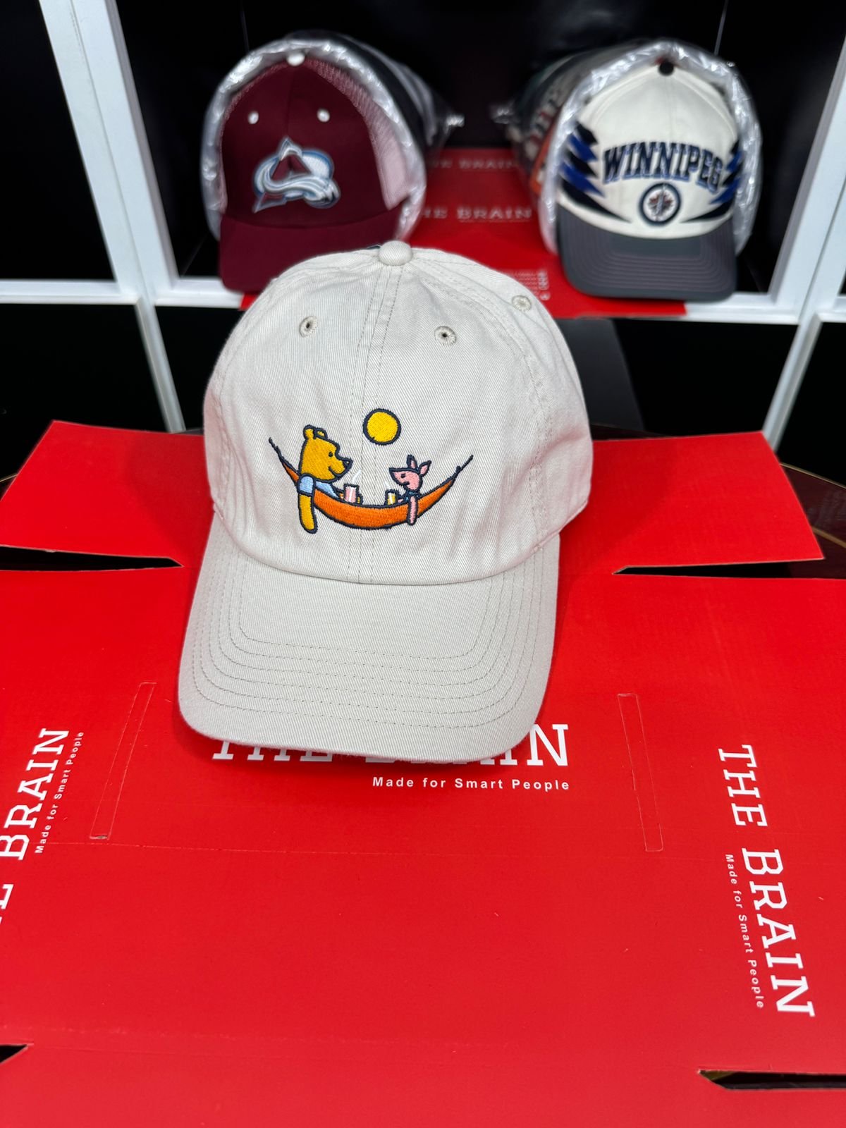 Winnie the Pooh & Piglet Hammock Embroidered Dad Cap