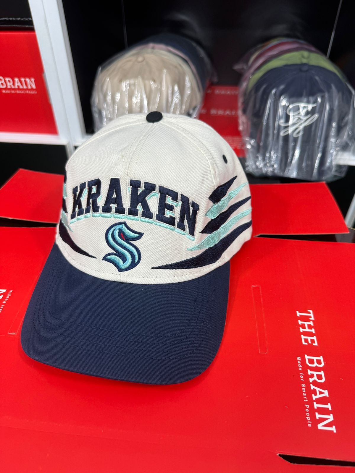 Seattle Kraken Embroidered Snapback Baseball Cap